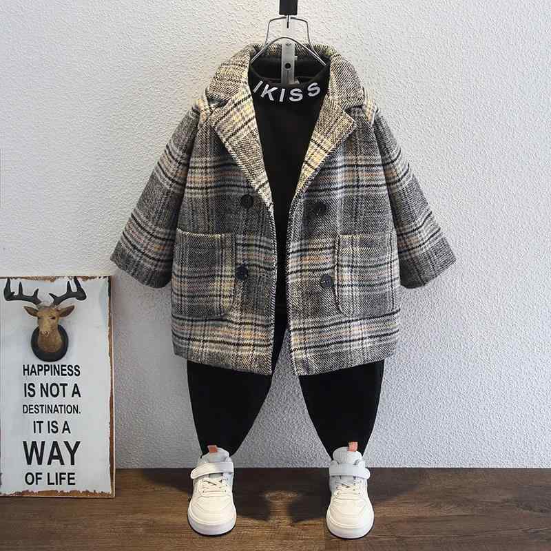 コート キッズ 男の子 子供服 チェック柄 厚手 冬 アウター 3歳 8歳 100cm 150cm 中綿入り 暖かい カジュアル 防寒 おしゃれ