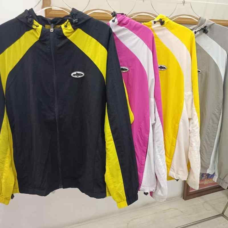 ジャケット 男性用 リフレクター付き フードなし 防風 撥水 ブルゾン アウター 綿混紡 ゆったり 春秋 普段使い カジュアル ブラック ピンク系 イエロー グレー グリーン｜トミーショップ 店 8,149円