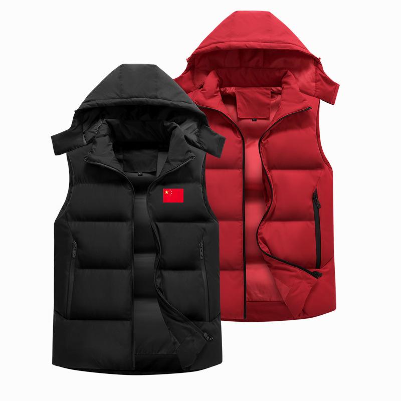 ベスト 男性用 防寒 スポーツ カジュアル ポリエステル 無地 ブラック レッド 3XS 2XS XS S M L XL 2XL 3XL 4XL 5XL 6XL トレーニング ウェア 運動着 普段使い アウトドア スポーティ
