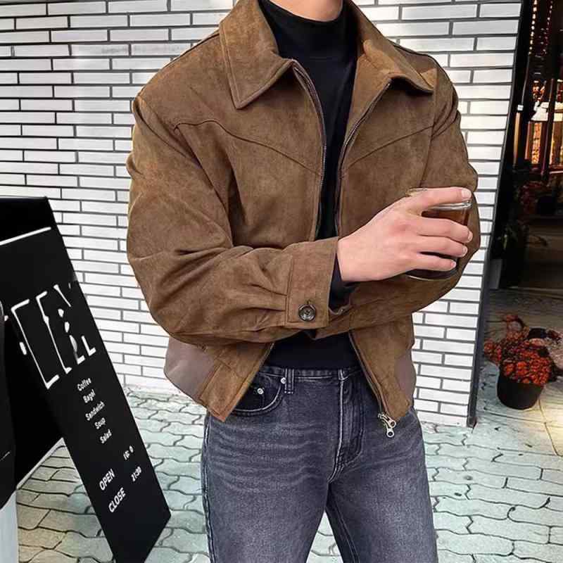 ジャケット 男性用 アウター ?色 リブ 春物 秋物 防風 耐摩耗 ・稀・汲色 黒色