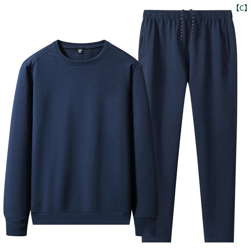 スウェット メンズ 男性用 長袖 長ズボン 上下セット コットン 95% 秋物 カジュアル 部屋着 ルームウェア 大きいサイズ グレー ブラック ブルー