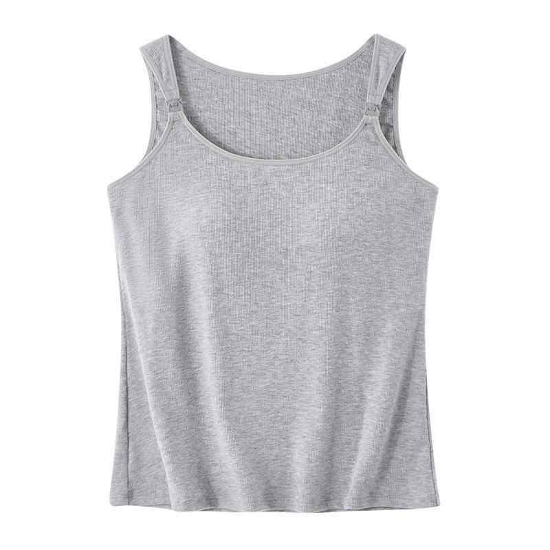 授乳キャミソール レディース 産後 授乳ブラ 付き ポリエステル あったか インナー アンゴラレッド ブラック イエロー グレー L XL 2XL