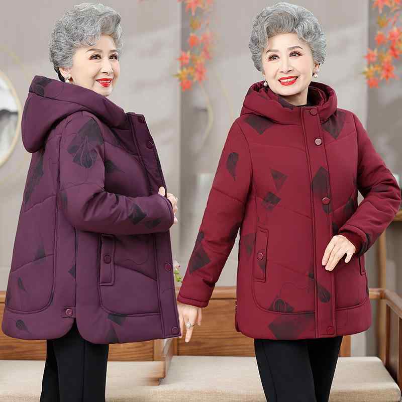 落ちこむ上衣 レディース 亭主もち 中綿厚地の外套 年がしら 冬服 生あたたかい ゆったり 軽さ アウター 立襟 隠し ブドウ酒赤いこと パープル