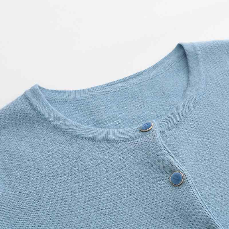 カーディガン レディース ニット ゆったり 大きいサイズ ラウンドネック ウール 厚手 刺繍 ブルー レッド L XL XXL XXXL 4XL 5XL 韓国風 秋冬 母の日 贈り物｜トミーショップ 店
