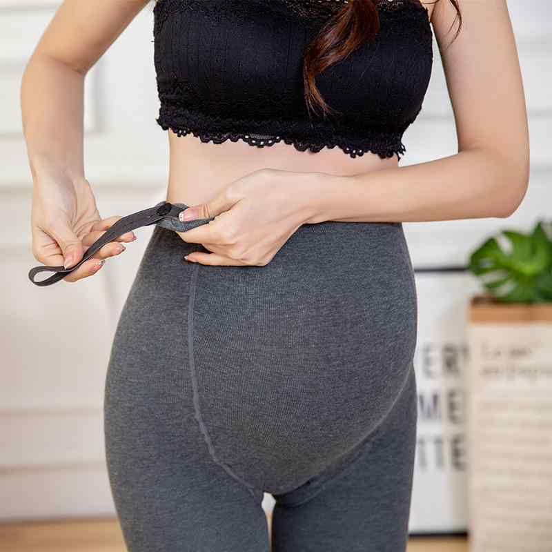 マタニティパンツ レディース 秋冬 厚手 リブ 妊婦 妊娠 産前 産後 レギンス スパッツ コットン ゆったり 伸縮性 ブラック 黒 グレー ベージュ アイボリー