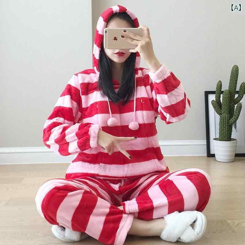 マタニティ パジャマ 秋冬 授乳服 セットアップ フランネル 柔らかい あったか 妊婦服 上下セット 長袖 長ズボン 産後 ウエスト調整 ゴム 部屋着 かわいい M L XL