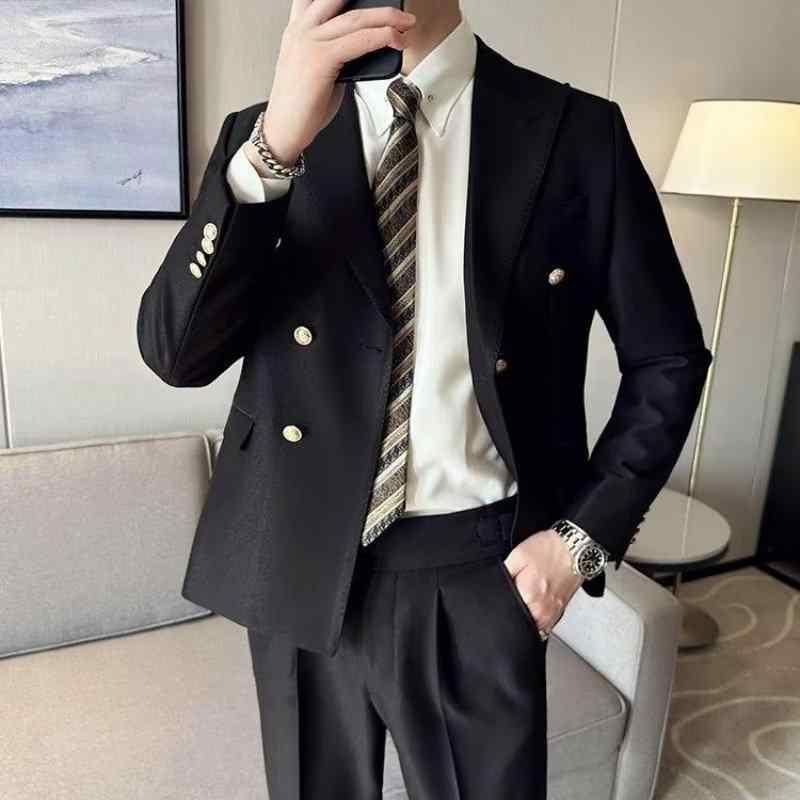 スーツ メンズ 男性用 スリムフィット カジュアル テーラードジャケット ブレザー 結婚式 二次会 パーティー ビジネス オフィス フォーマル 長袖 ポリエステル 無地 黒 ブラック グレー 緑 グリーン 茶色 ブラウン S M L XL 2XL 3XL