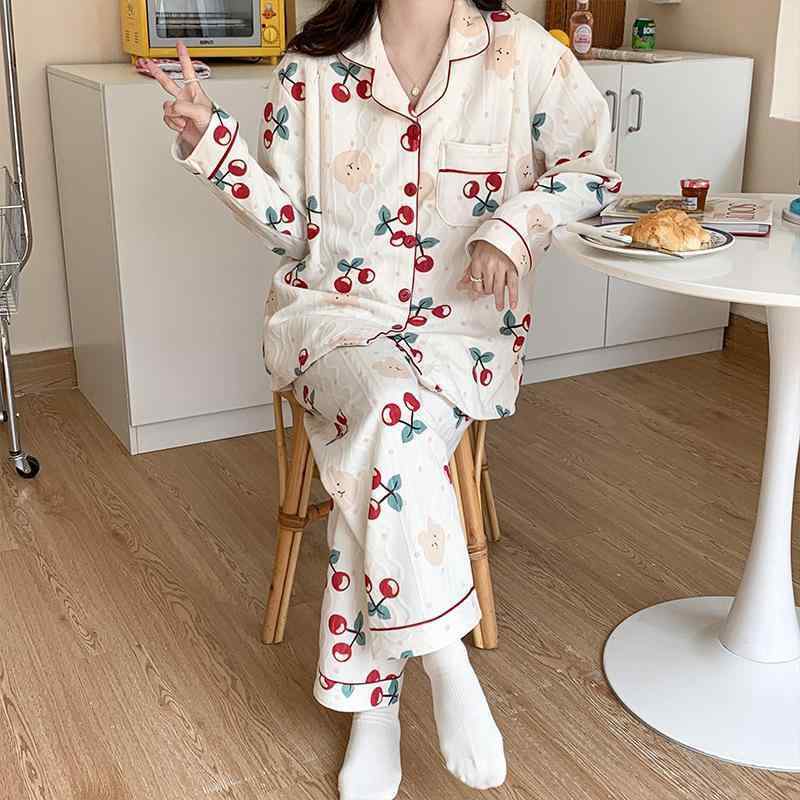 マタニティウェア 秋冬 授乳服 大きいサイズ パジャマ レディース 部屋着 長袖 綿 前開き 厚手 妊婦服 春秋 冬 暖かい かわいい