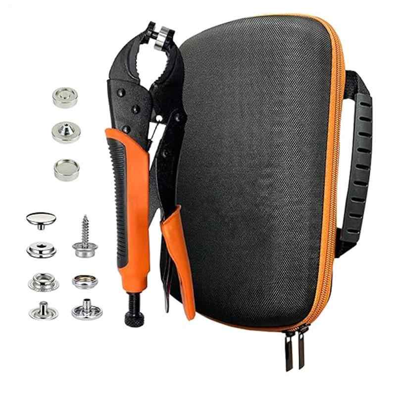 DIY 工具 セット ステンレス製 スナップファスナー 金具 大白扣 螺?扣 強力ペンチ 穴あけポンチ ジーンズ テント 船舶 ジャケット レザー