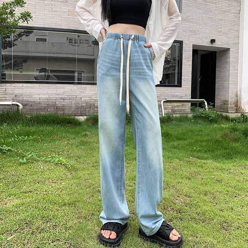 マタニティ デニム ワイドパンツ 春夏 妊婦服 ゆったり ストレート 高見え ジーパン ジーンズ ズボン ボトムス