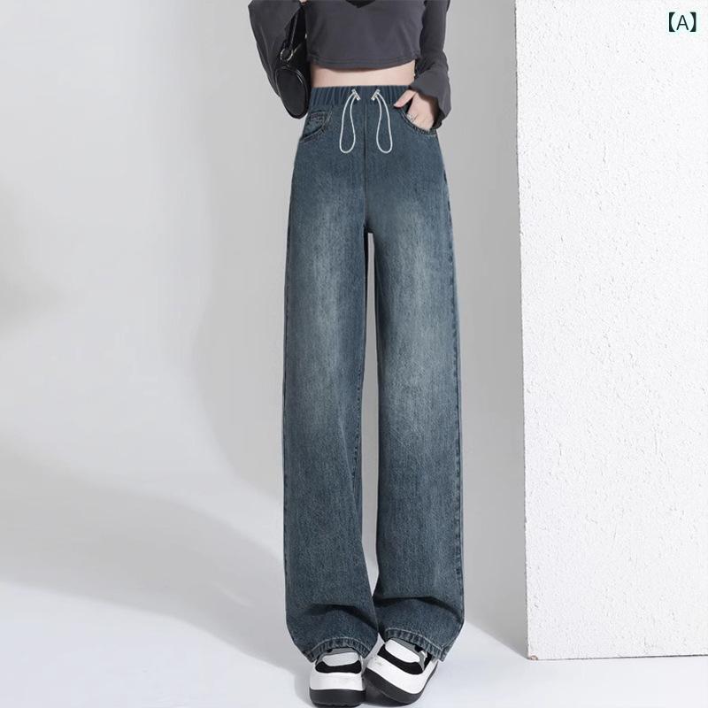 マタニティ デニム ジーンズ パンツ ゆったり ワイドレッグ ズボン 春秋 冬 妊婦 産前 産後 アジャスター 付き ポケット