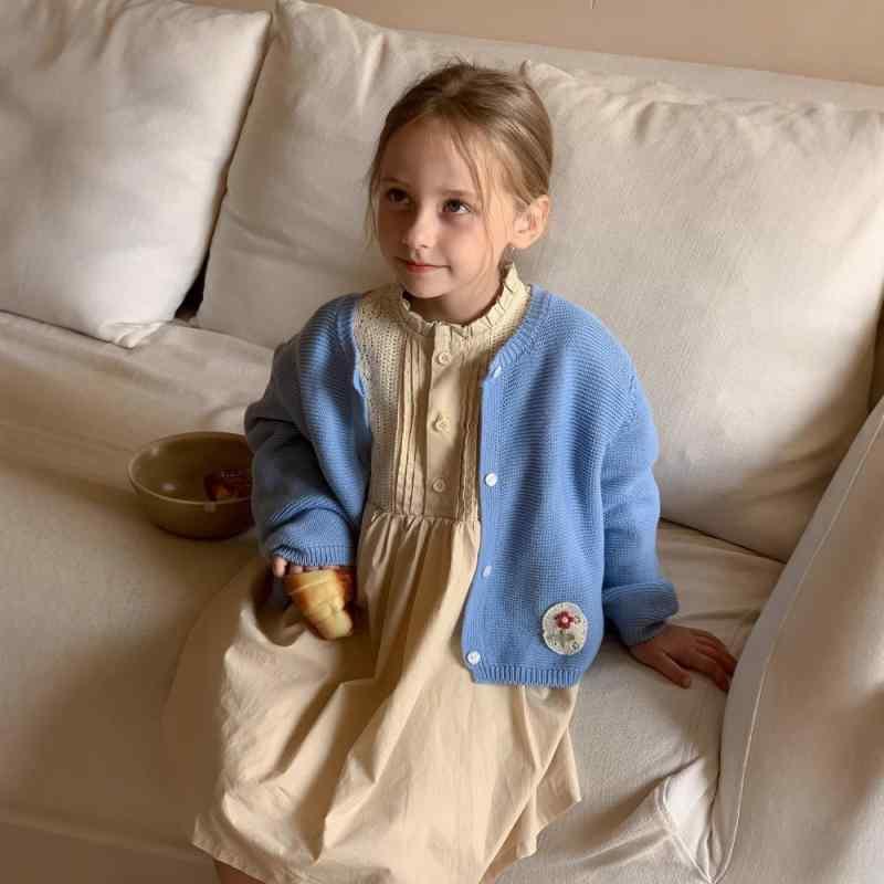 ニット キッズ カーディガン 女の子 子供服 秋冬 ベビー 韓国風 長袖 トップス アウター 幼児 園児 かわいい 普段着