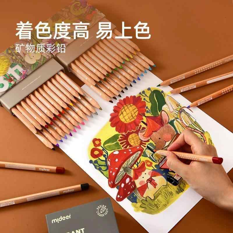 色鉛筆 キッズ 子供用 油性 カラー 24色 36色 48色 絵画 美術 素描 鉛筆 小学生 木質|トミーショップ 店