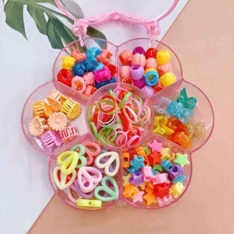 キッズ 手作り DIY アクセサリー セット 髪飾り ヘアゴム ヘアクリップ ビーズ おもちゃ 知育玩具 かわいい ゆめかわ｜トミーショップ 店