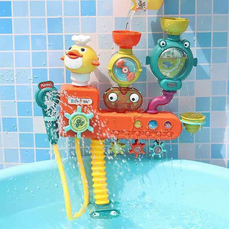 お風呂用おもちゃ ベビー 赤ちゃん アヒル シャワー 電動 水遊び 知育玩具 子供 男の子 女の子