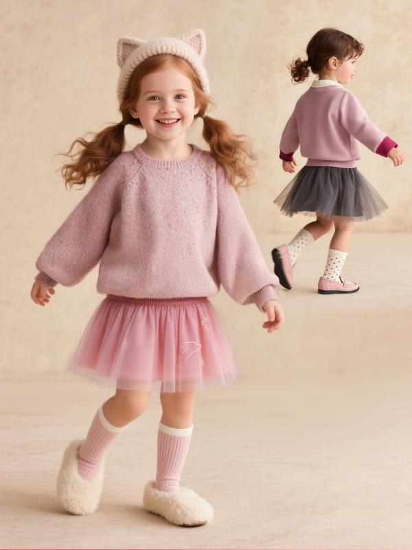 子供服 スカート 女の子 チュールスカート プリンセス風 Aライン 花柄 裏地コットン ピンク系 90cm 100cm 110cm 120cm 130cm かわいい ガールズ ドールスカート