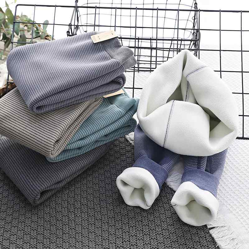 キッズ タイツ スパッツ 裏起毛 ストライプ あったか 秋冬 中厚手 男女兼用 ポリエステル 110cm 120cm 130cm 140cm 150cm 160cm 170cm