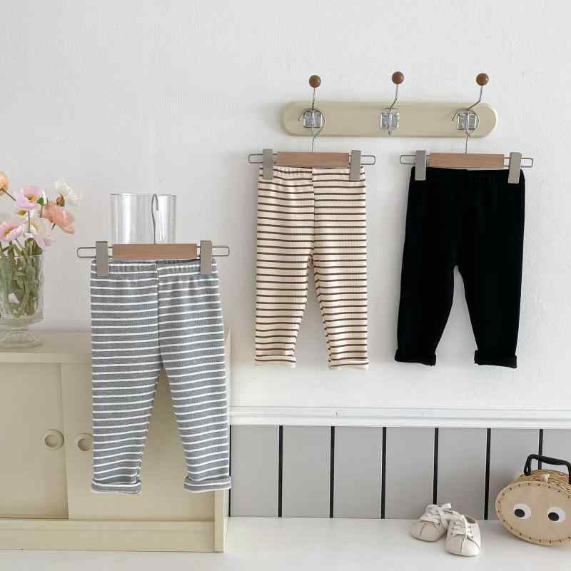 キッズ パンツ 秋冬 子供服 裏起毛 ストライプ ボーイズ ガールズ ズボン 長ズボン 80cm 90cm 100cm 110cm 120cm 130cm 男女兼用 かわいい