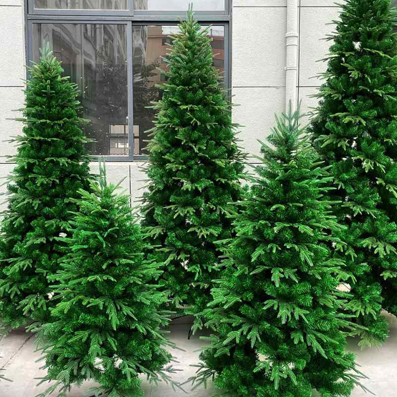 クリスマスツリー PE PVC クリスマス 飾り 1.2m 1.5m 1.8m 2.1m 2.4m 大型 シミュレーション ツリー