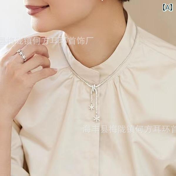 ネックレス レディース シルバー925 スノーフレーク チョーカー ペンダント かわいい おしゃれ ファッション アクセサリー ギフト プレゼント