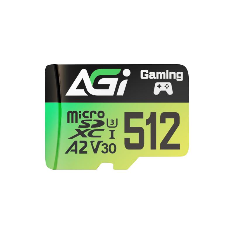 AGI 512GB MicroSD 弾丸道路 記憶装置歌留多 A2 U3 V30 4K C10 TF138 読み込みす早さ170MB/s 書きとどめるす早さ160MB/s かっこ良い電話機 経口避妊薬 写真機 Switch相応う