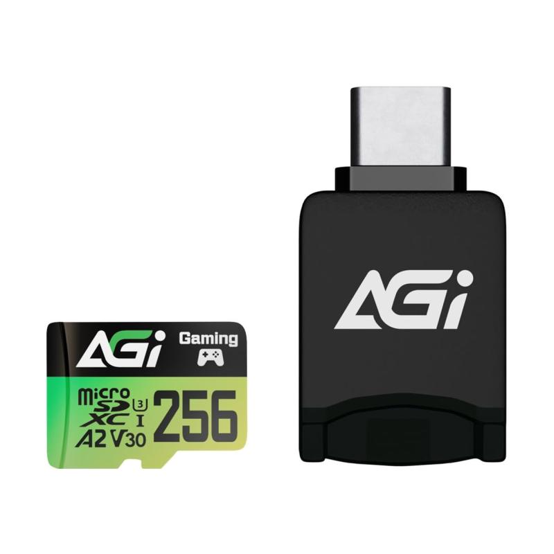 AGI 256GB TF138 マイクロSDカード Type Cカードリーダー CR138付き｜トミーショップ 店