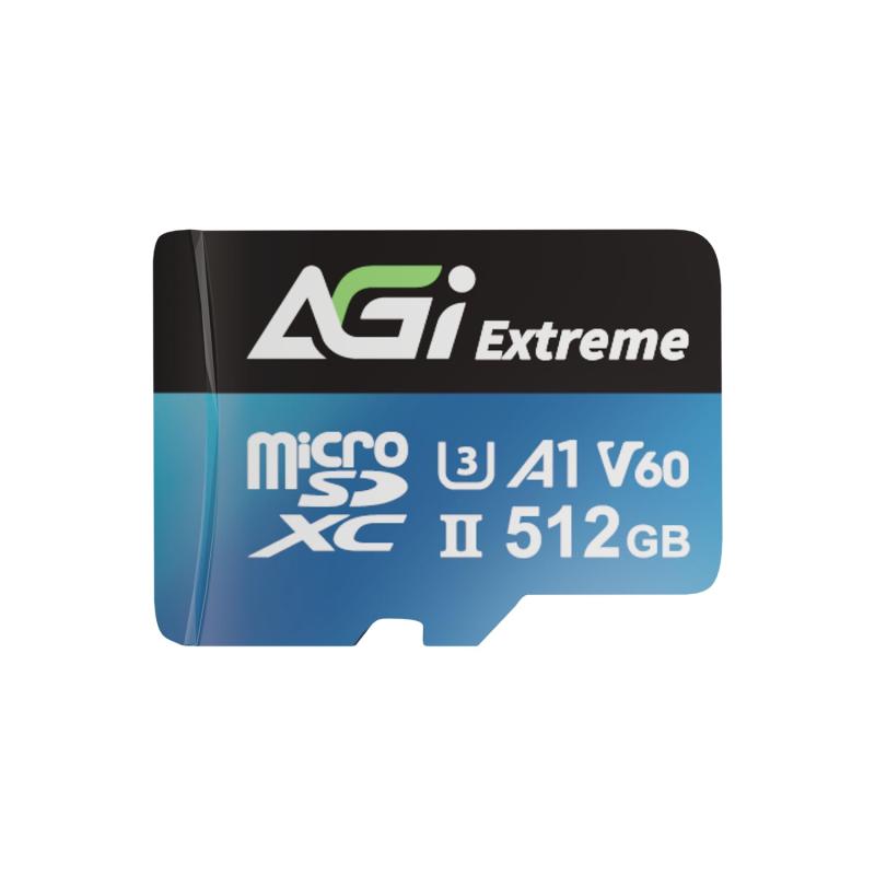 AGI V60 Extreme microSD歌留多 512GB UHS-II U3 最大限度遷らすす早さ 300MB/s Full 固定ディスク 8K UHD microSDXC TF238