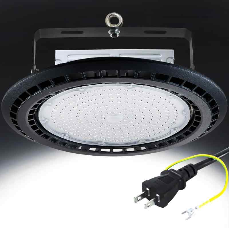 UFO型 LED高天井灯 LED投光器 高輝度 【1000W水銀灯相当】ハイベイライト IP66防水防塵 防寒 掲示板 体育館 展覧会 駐車場 運動場 工場 倉庫 高天井照明 屋内屋外兼用