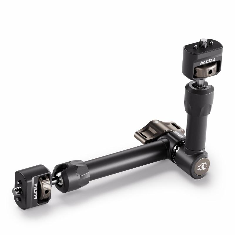TILTA Pro アーティキュレーティングアーム、位置決めピン付き1/4″-20ネジ2本付き調整可能ボールジョイントマジックアーム、最大荷重11ポンド TA-PAA2-B