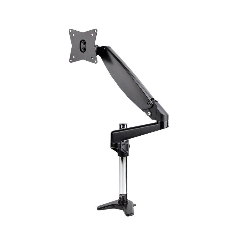 StarTech.com モニターアーム／クランプ ・グロメット 固定式／1画面／最大32インチ/49インチウルトラワイド／耐荷重8kg／VESA対応／ディスプレイマウント ARMPIVOTE2