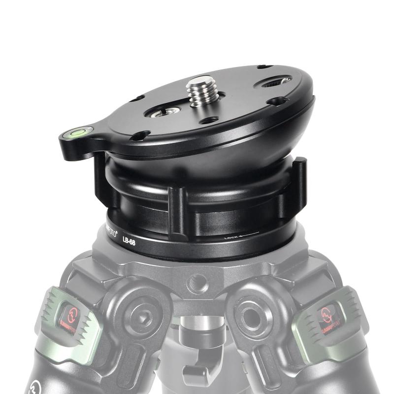 SWFOTO LB-68 レベリングベース 低興味の中心 雲台 軽銀アロイ製 最大限度厄介なもの10KG