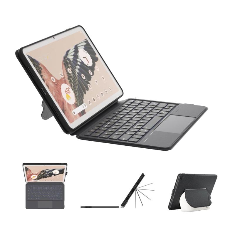 EIP Magnetix Keyboard Case for Google Pixel Tablet 11 inch (2023), Adjustable Viewing Angle, Detachable, Easy Carry-on, Protect