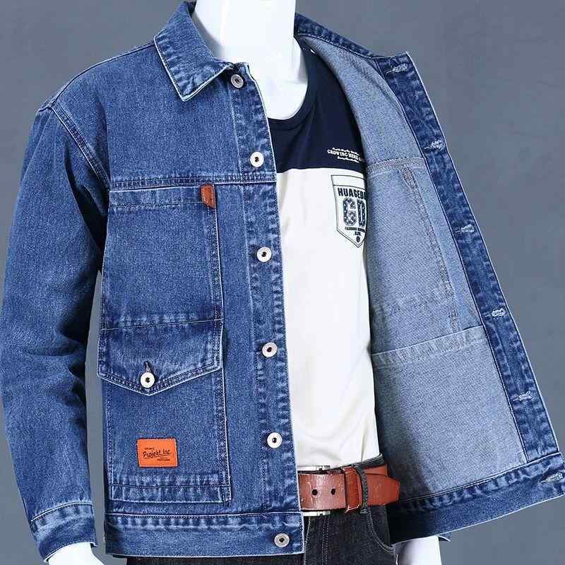 デニムジャケット メンズ 秋冬 裏起毛 厚手 防寒 男性用 ブルゾン ジャンパー ワークジャケット Gジャン ポケット 多数 耐摩耗性 普段使い