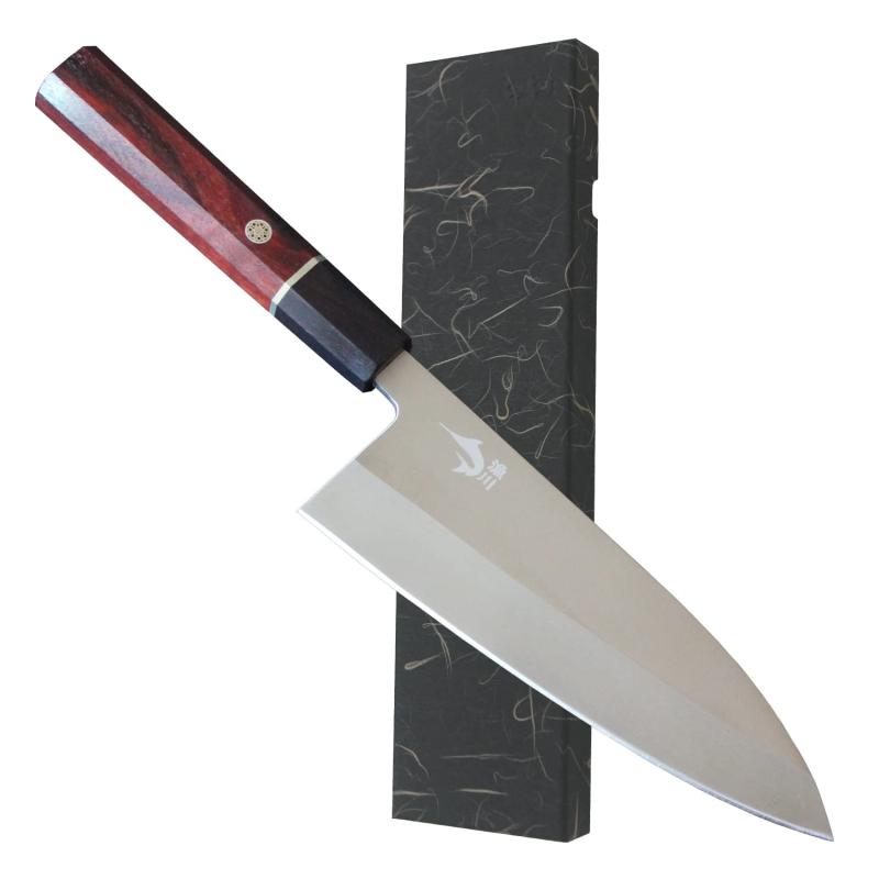 漁川 出刃包丁 【6Cr16MoV鋼】 【刃渡180】 【刃厚4.6】 右利き 家庭用 魚 魚介 生魚 切る 捌く