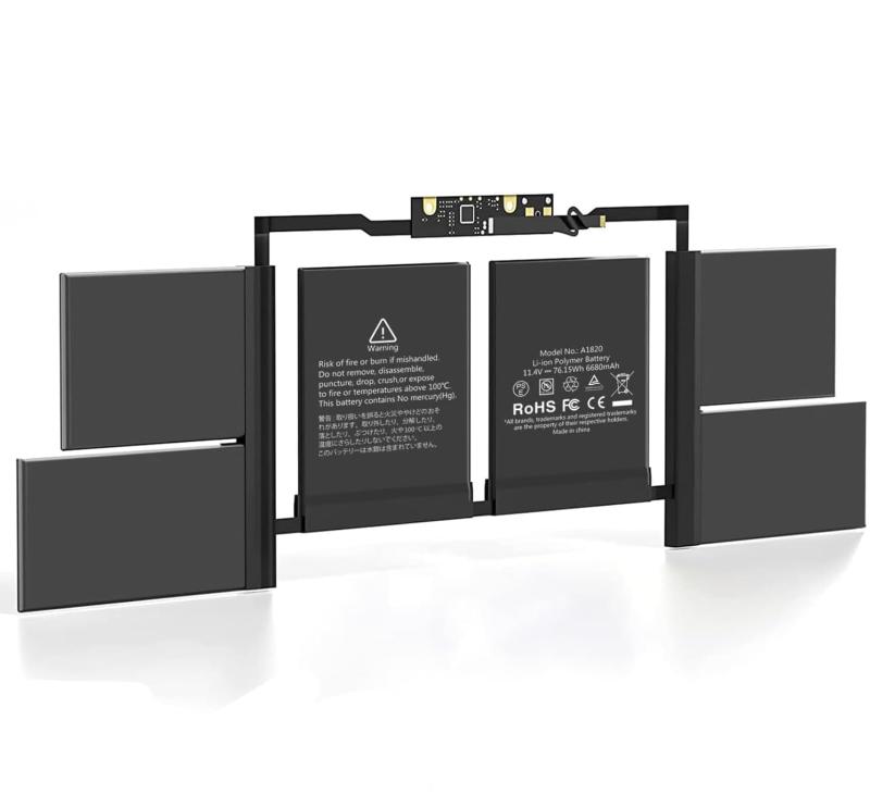 【JCOI】 Macbook Pro互換対応 A1707 A1820【11.4V 6680mAh】15インチ 2016-2017 A1820 バッテリー 15-inch 高性能 ノートパソコン 互換バッテリー pc電池