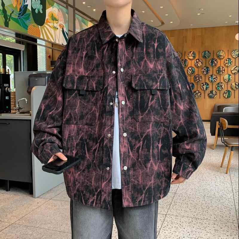上衣 成人男性用 青少年 中学生 ジーンズ 年月 アウター 心地よい 長袖 黒 黒いこと サクラ色 耐摩耗