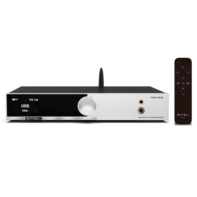 SMSL AS400 デジタルパワーアンプ DAC ヘッドホンアンプ 165Wx2 2.1CH|トミーショップ 店