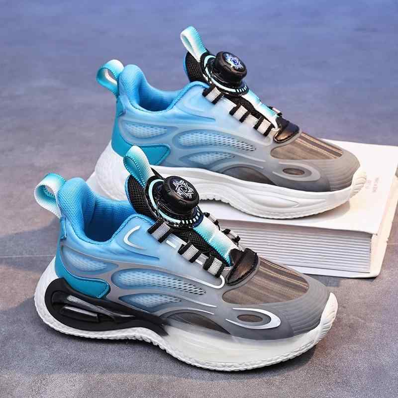 スニーカー キッズ 男の子 スポーツシューズ 子供靴 ランニングシューズ 軽量 通気性 滑り止め 運動会 普段履き 春夏秋冬 黒 青 ゴム底