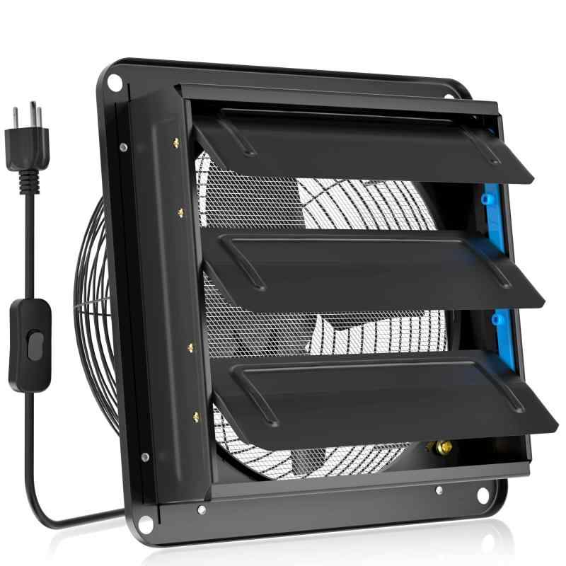 Hon\u0026amp;Guan 換気ファン 有圧換気扇 シャッター付き添い人