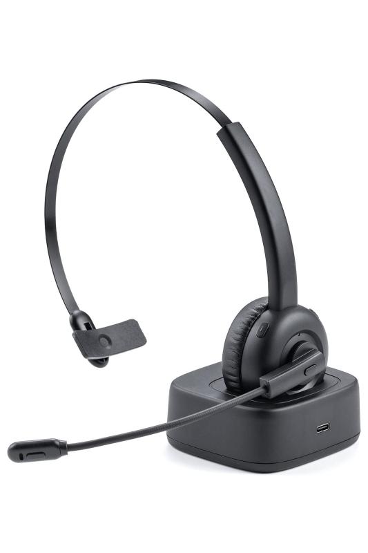 サンワダイレクト Bluetooth ヘッドセット 充電スタンド付き 軽量 コールセンター向け Bluetooth5.0 音楽 片耳 単一指向性 400-BTMH013BK_023BK