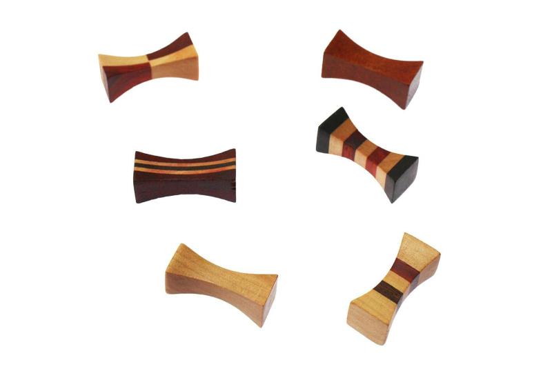 Speed mao 木製 おしゃれ 和風 箸置き 6個セット 長方形画像