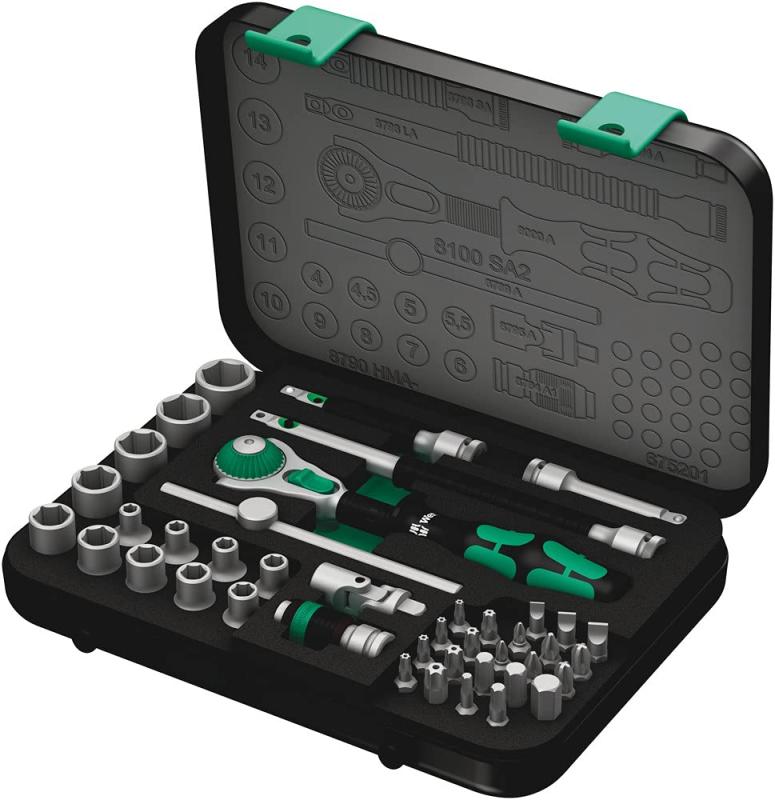 Wera(ヴェラ) 8100 SA2 SA4 SA/SC2 SB2 SB4 SC2 SC4 Zyklop スピードラチェットセット