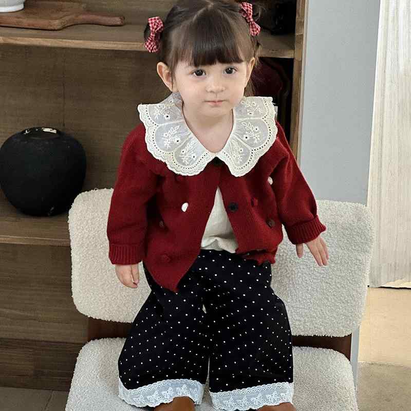ベビー服 ニット 秋物 女の子 セットアップ 赤ちゃん 上下セット かわいい 春秋 70 80 90 100cm 綿