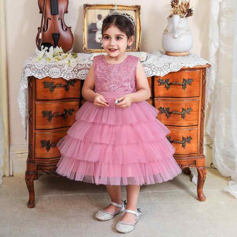 子供用ドレス 女の子 プリンセス ワンピース チュールスカート パーティードレス ケーキスカート チュール バースデー 結婚式 発表会 フォーマル 春夏 秋冬 4,602円