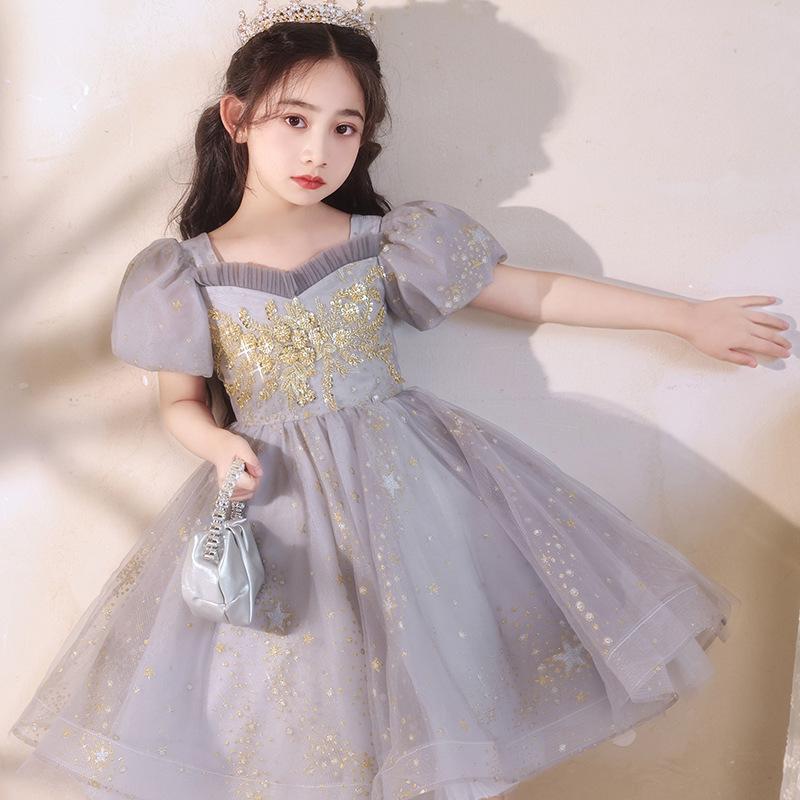 赤ちゃん用御召しもの うしろ帯 社交ダンス チュールスカート 春夏 動作 御召しもの キッズ 告げ知らせる会 御姫様 薄墨色 短かめ丈 白いこと 三鞭酒ゴールド 110糎 120糎 130糎 140糎 150糎 160糎