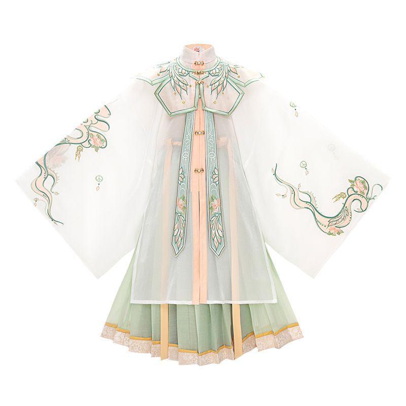 チャイナドレス 女の子 唐装 春夏 子供 漢服 ワンピース キッズ 古風 ドレス 襦裙 プリンセス かわいい 薄手 発表会 撮影用 110cm 120cm 130cm 140cm 150cm 160cm 170cm