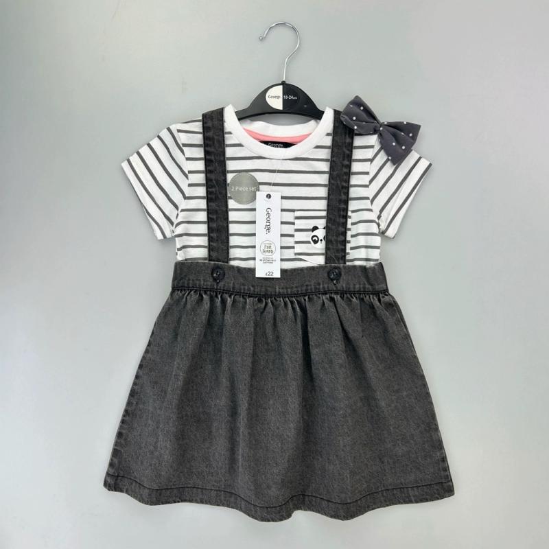 ちびっ子服 衣裳 お嬢さん チュールスカート 6-36M 春夏 綿110(x6)