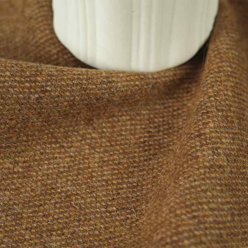 布 生地/生地 鋼花・希 全羊毛 秋冬 アウター パンツ 鞄 ワンピース 普段使い コート ジャケット クッション ソファ ブランケット 24071214-駝色(x5)