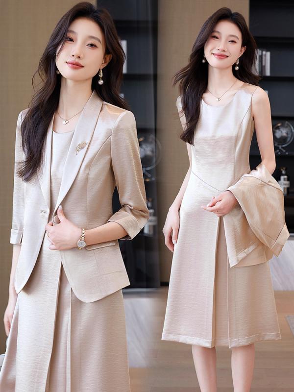 レディース セットアップ 背広 上衣 トップス スコート 仕掛ける 技能服 OL 通い用 春夏 秋冬 ポリエステル ポリウレタン 伸ばすこと 原材料 サクラ色 杏色 白いこと 黒いこと 真っただ中丈 ロング捩り 偉大さ 研ぎあげる 表現スタイル 軽さ 相応う シ