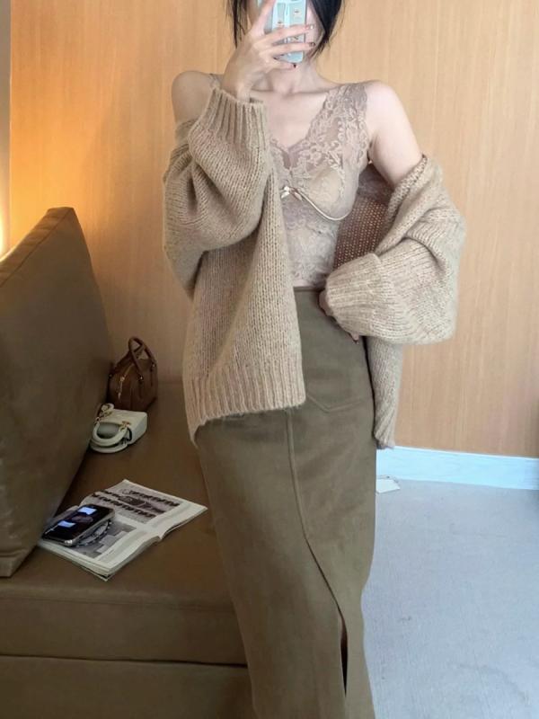 半身スカート レディース 高腰 包臀スカート スカートパンツ ショート丈 ミモレ丈 秋冬 秋葉カラー 気質 通勤用 普段使い ポリエステル ポリエステル混 無弾性 切り替えデザイン 純色 スリムフィット 女性用 スカートスタイル 膝丈スカート ハイウエス